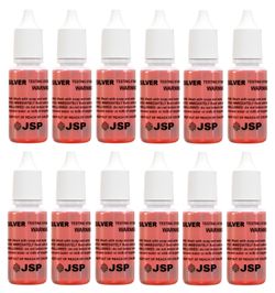 12 Bottles of JSP Silver & Sterling Jewelry Precious Metal Test Acid Karat Testing Solutions