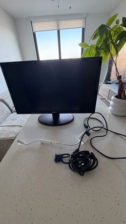 Acer Black Computer Monitor with Cables and adaptors