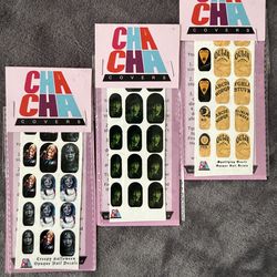 3pc Halloween Nail Decal Wraps — Assorted Designs