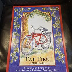 Fat Tire Amber Ale Tin Sign 