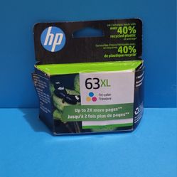 Genuine New HP 63XL F6U61AN Tri-Color Ink Cartridge OEM Sealed Bag Exp 07/2023