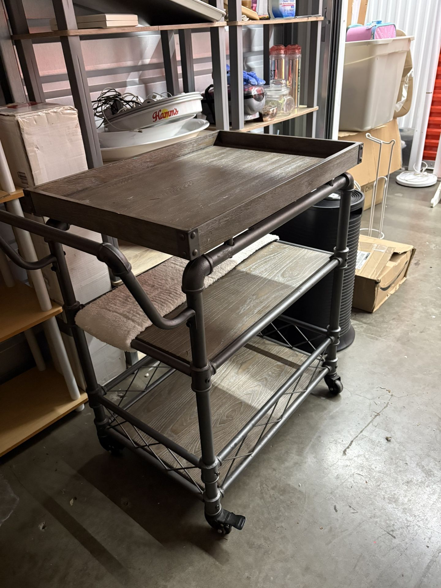 Bar/ Serving Cart On Wheels