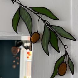 Stained Glass Olive Branch