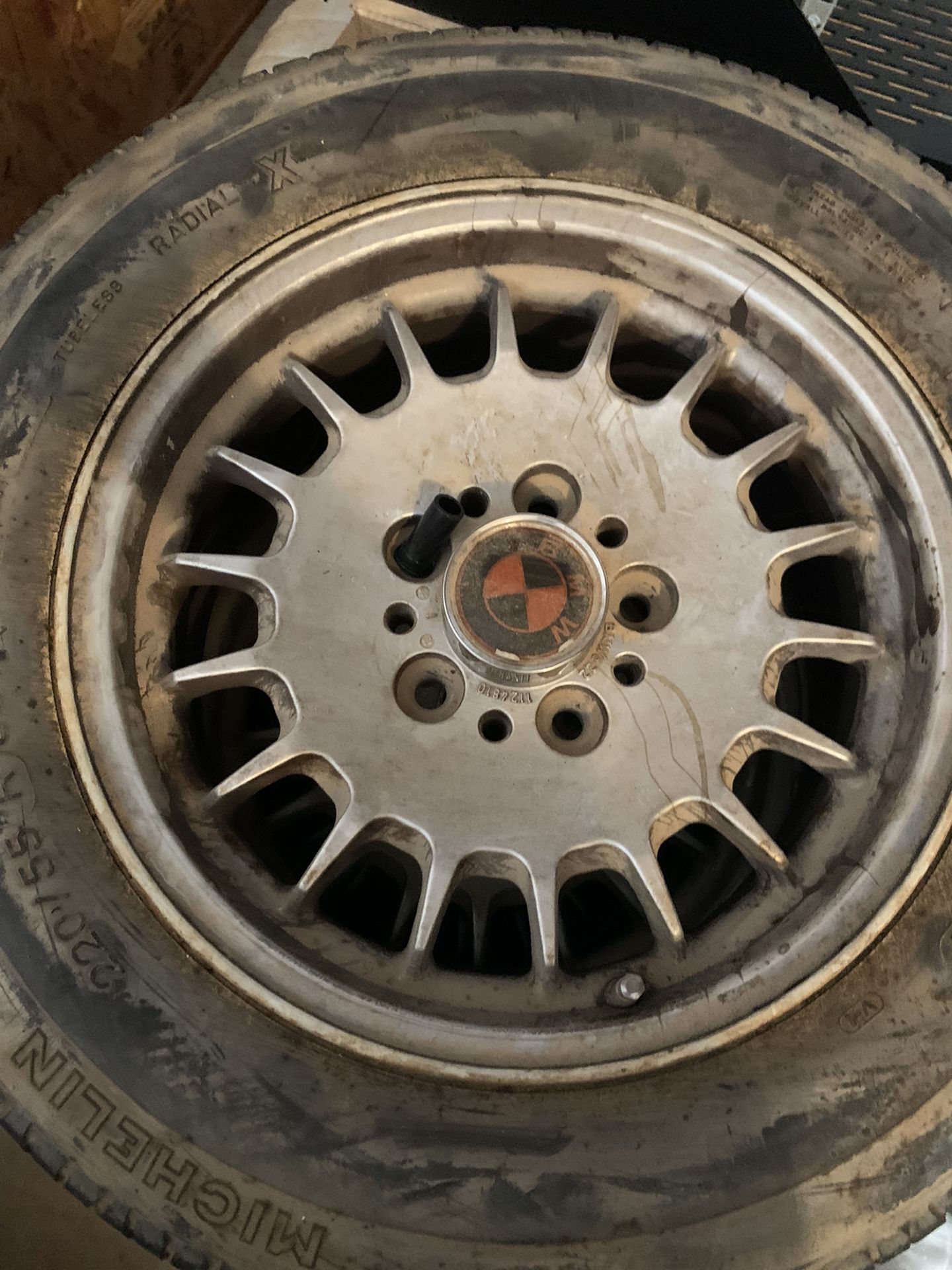 4-BMW E30 Wheels With Tires