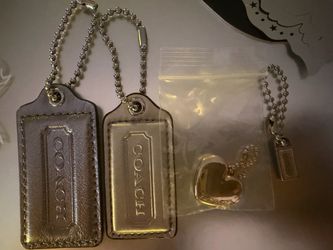 Coach Leather Hang Tags with Charms Bundle