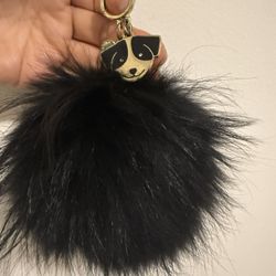 Michael Kors Large Fur Pom Pom Charm/key Chain