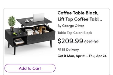 Lift Top Coffee Table 