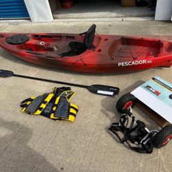 new Pescador 100 Perception 10 ft. sit-on-top fishing kayak front storage