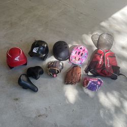 Kids Baseball Gloves, Backpack , Helmet , Bike Seats 