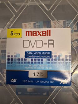 DVD MAXELL  Data , Video. Music  Storage