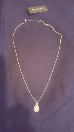 Nadri silver necklace