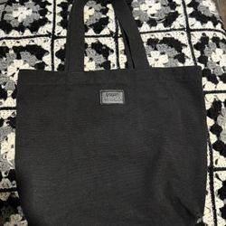 Solid black vans Tote bag