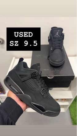 USED Air Jordan 4 Black Cat SZ 9.5