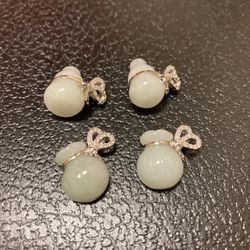 Jade Necklace Pendants With 925 Silver