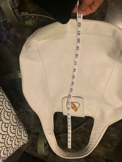 TALBOTS LEATHER HANDBAG WHITE $ 40