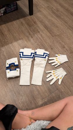 Izuku Midoriya “Air Force” Style Gloves – Cosplay Prop – Size Small – New