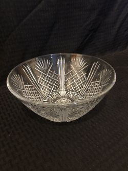 Covetro Italy Glass Pineapple Serving Bowl 8 1/2”