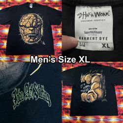 The Thing Fantastic Four Men’s Sz XL MarvelShort Sleeve T-Shirt Lobo Art Studios