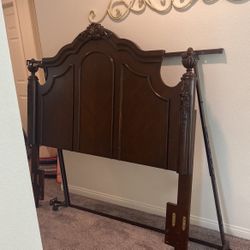 Traditional Headboard With Box spring Frame