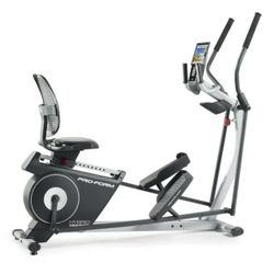 ProForm 2-in-1 Elliptical & Recumbent Bike Hybrid Trainer Home Exercise Machine