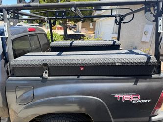 truck rack and tool boxes