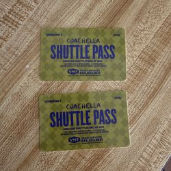 Coachella weekend 2 Shuttle passes