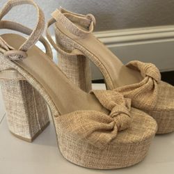 Beige Heels Size 6 