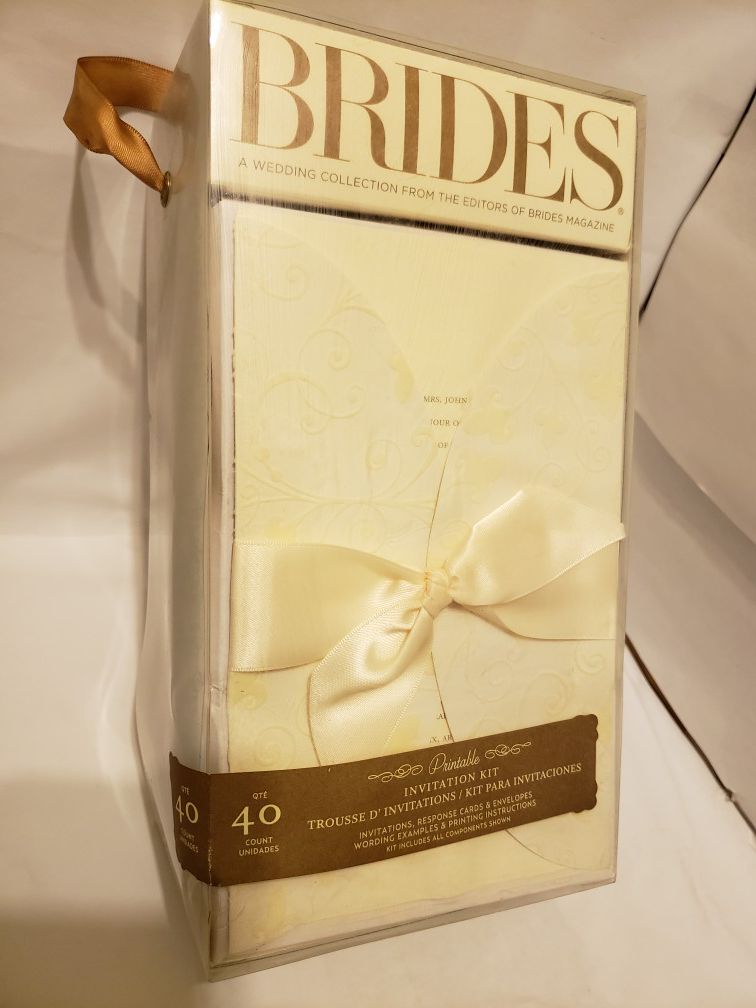 New 40ct Brides Printable Invitations Kit