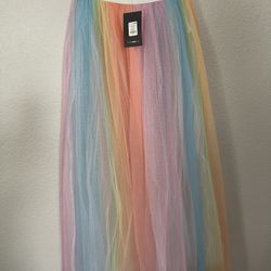 Rainbow Tulle Skirt 