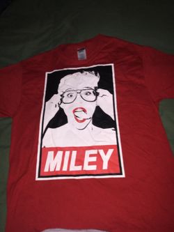 Red MILEY tee shirt
