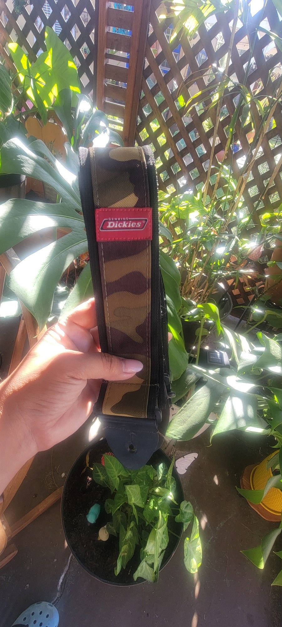 Camo Dickies Guitar Strap $20