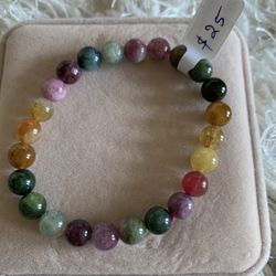 Good quality natural Colorful tourmaline bracelet 