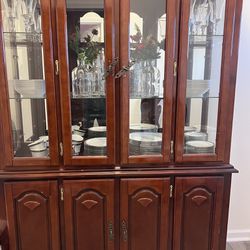 Classic China Cabinet with Lights
