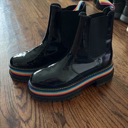 kurt geiger rainbow chelsea boots 