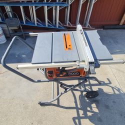 15 Amp 10 in. Portable Corded Pro Jobsite Table Saw with Stand