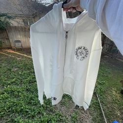 Chrome Heart White Floral Hoodie