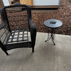 Wrought Iron Patio Table, Super Sturdy