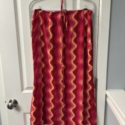 Nasty Gal Striped Maxi Skirt Size 10