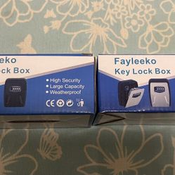 Pair Of Brand New Key Lock Boxes/ Metal Indoor/outdoor