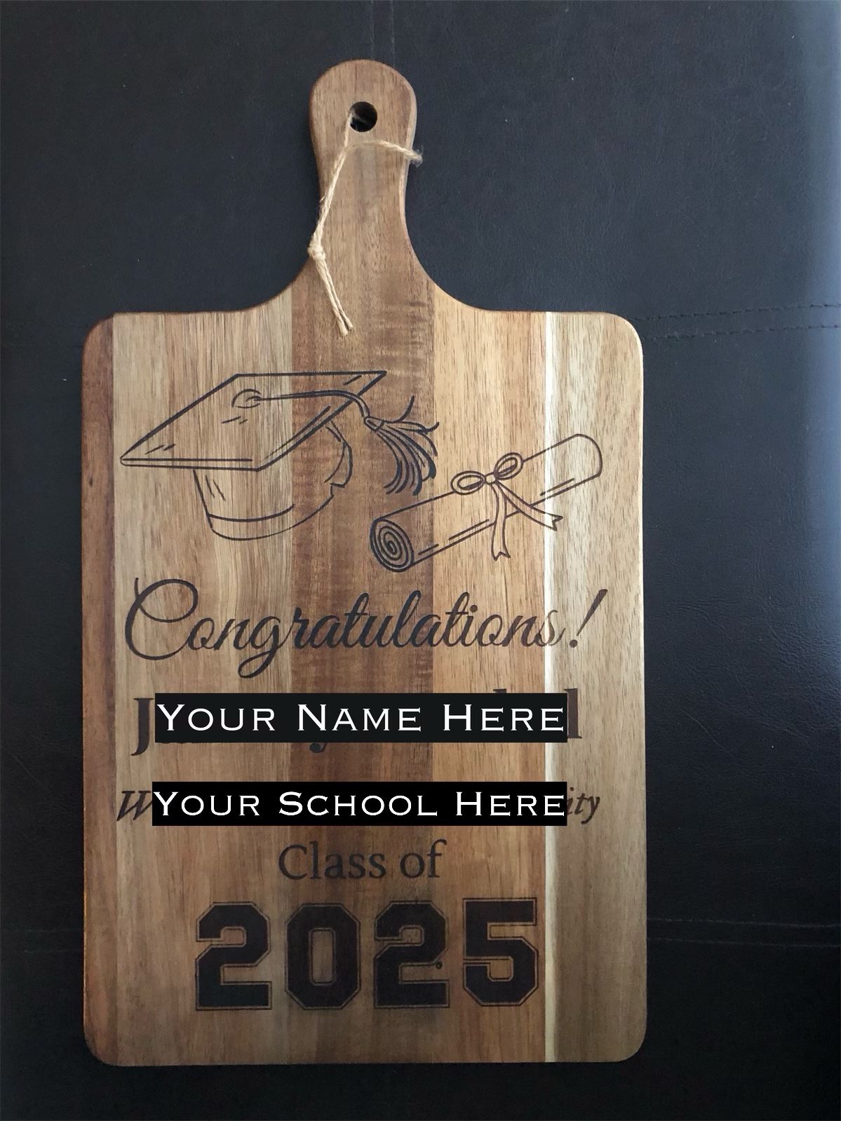 Graduation Gift - Engraved Cutting Board