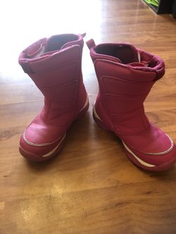 Big Girl Snow Boots Size 2