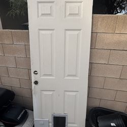 Fire-rated Door With pet Door Insert