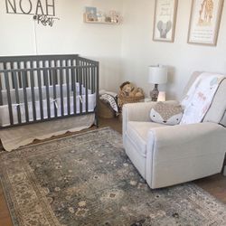Baby Crib- Gray 
