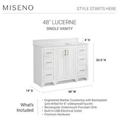 48” Bathroom Vanity 