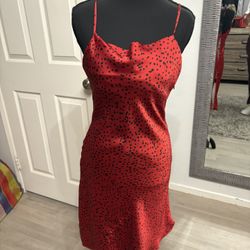 Small Red Leopard Dress