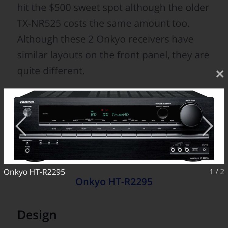 Onkyo HT-R2295 AV- Receiver New In Box!