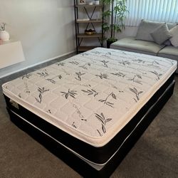 Bamboo Queen Mattress And Box Spring Pillowtop 