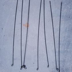 7 metal in ground plant hooks $10 gets You ALL 7. 41" TALL