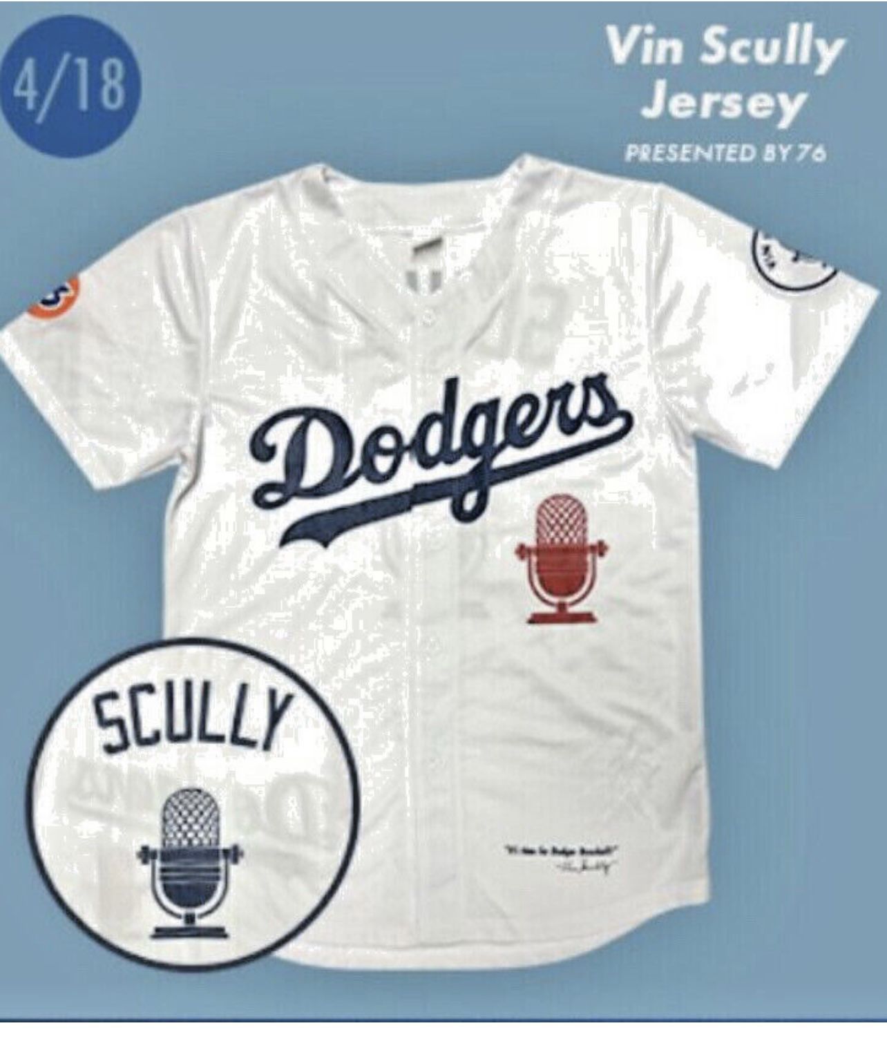 Vin Scully Giveaway Jersey