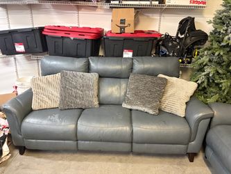 Blue couches  electric recliners
